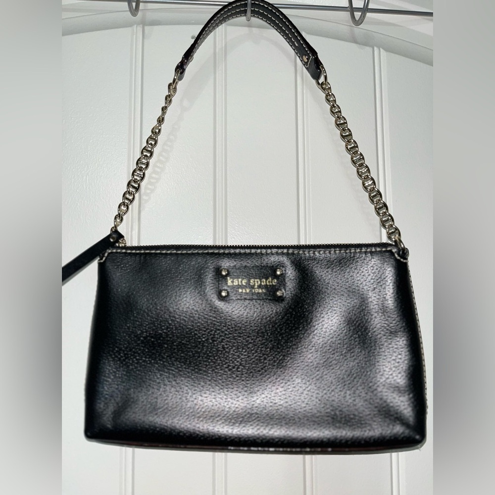 Kate Spade Women's Black Evening Bag With Gold Hardware